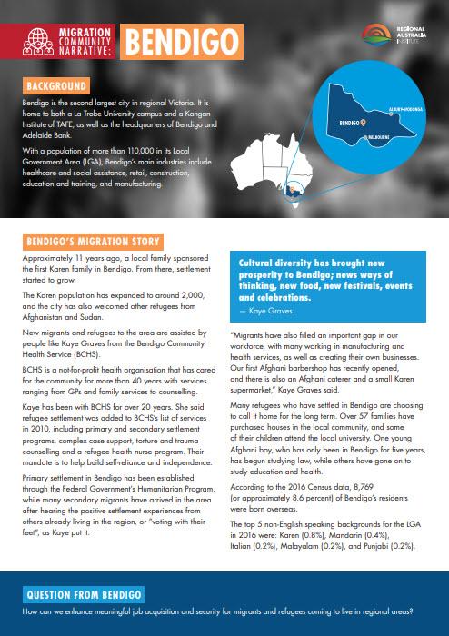 Migration Community Narrative: Bendigo